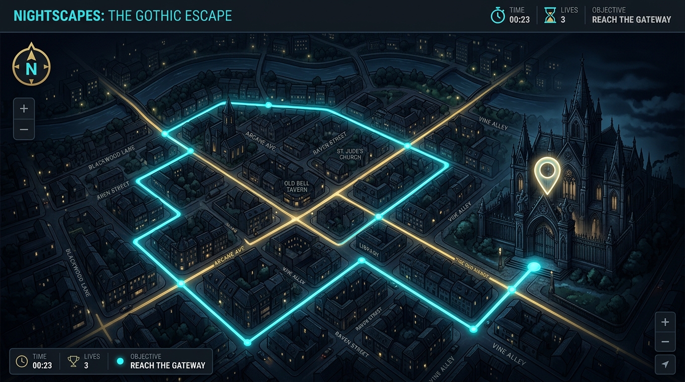 Themed Location Navigation Map